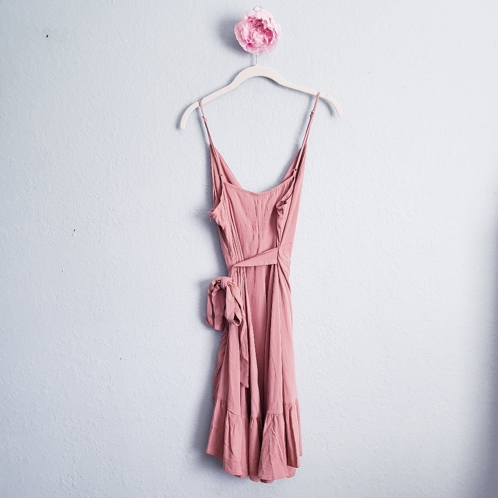 Elegant Pink Bow-Tie Dress - Picture 7 of 7